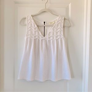 Anthropologie cute top in pure white
